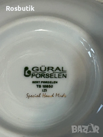 Сервиз за двама два комплекта чаши ръчно рисувани с позлата , снимка 7 - Чаши - 53454940