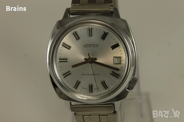 1960's НОВ Швейцарски Часовник VENTEX Antimagnetic, снимка 3 - Мъжки - 52444306