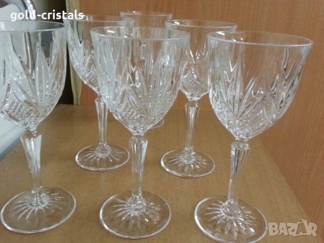 кристални чаши, снимка 1 - Антикварни и старинни предмети - 26224825