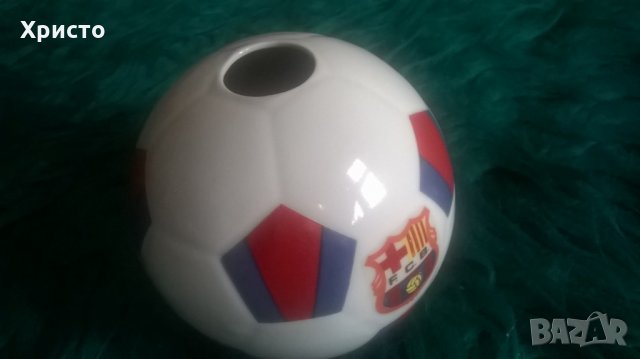 ваза Барса, футболна топка порцелан, снимка 2 - Фен артикули - 27972720