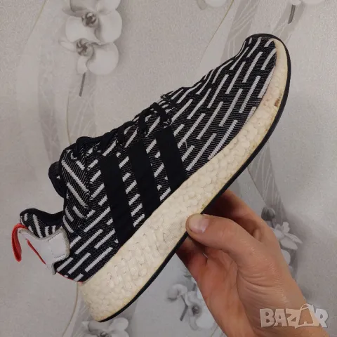 маратонки  Adidas NMD R2 Prime Knit Black White номер 43-44, снимка 18 - Маратонки - 35778771