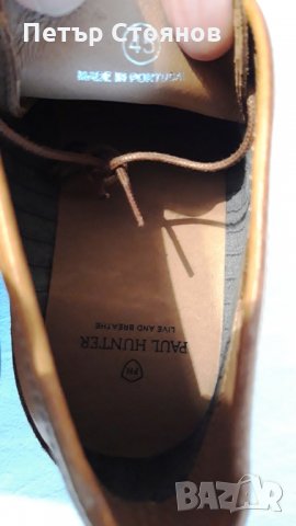 Удобни мъжки кларкове от естествена кожа PAUL HUNTER №45, снимка 10 - Мъжки боти - 27180182