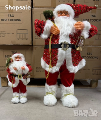 Внеси коледно вълшебство у дома – фигура на Дядо Коледа, която създава празнично настроение за секун, снимка 2 - Декорация за дома - 52696740
