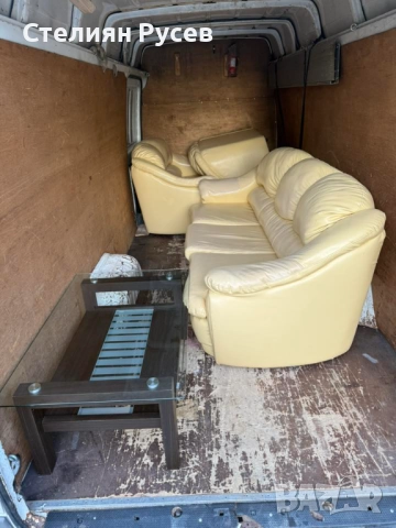 1709 холов разтегателен диван 3ка 210 см + фотьойл 100см + диван 2ка 160см / холна гарнитура / кожен, снимка 3 - Дивани и мека мебел - 51741655