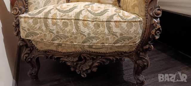 Старинно френско кресло "Луи XV" , снимка 3 - Антикварни и старинни предмети - 52331026