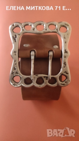 Два широки колана от естествена кожа с масивни токи, снимка 9 - Колани - 52334521