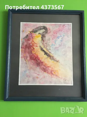 Картина „ЖЕНА“ , пастели, Художник: Ц. Саралиева, снимка 2 - Картини - 49299708