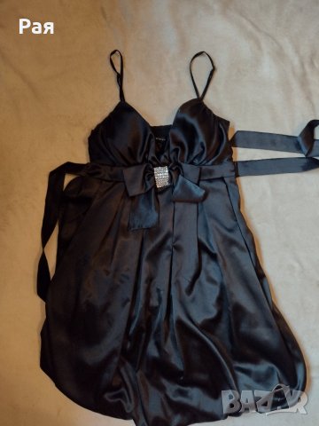 Елегантна черна рокля , снимка 12 - Рокли - 35407368
