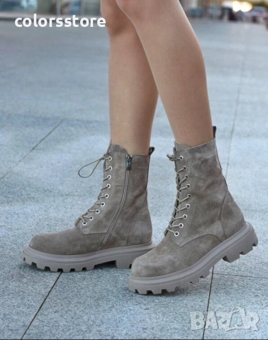 Равни боти - визон ЕСТЕСТВЕН велур - 38803