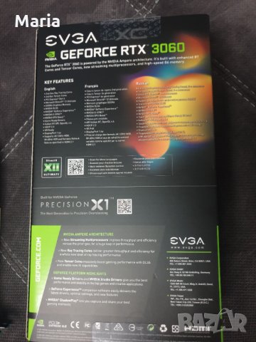 Видеокарта EVGA RTX 3060 KR, снимка 2 - Видеокарти - 35247768