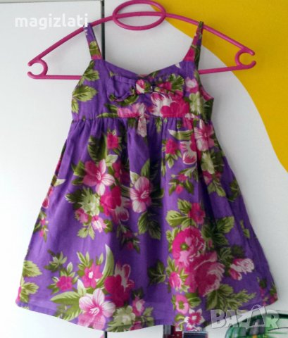 Рокля на цветя 2-3 години