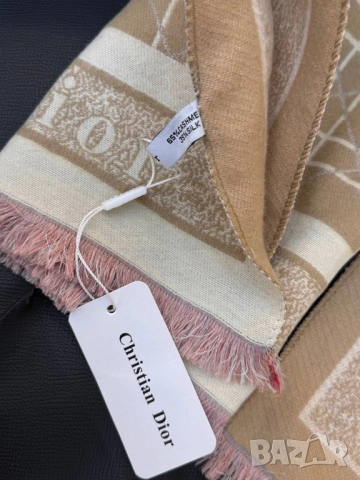 Луксозен шал • Кашмир 65% • Коприна 35% louis vuitton christian dior , снимка 4 - Шалове - 51960573