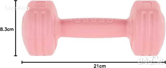 2 бр. Гирички по 1кг, Битумни дъмбели Rebel Active RBA-2305 2 х 1 кг, снимка 2 - Фитнес уреди - 50555715