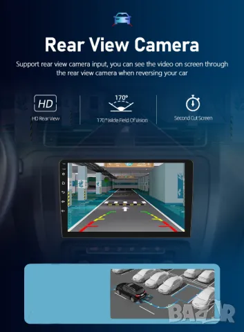 VAG 10" 2-DIN 1280x720 QLED мултимедия с Android 12, RDS, 2GB/32GB, CarPlay AndroidAuto, снимка 10 - Аксесоари и консумативи - 47394011