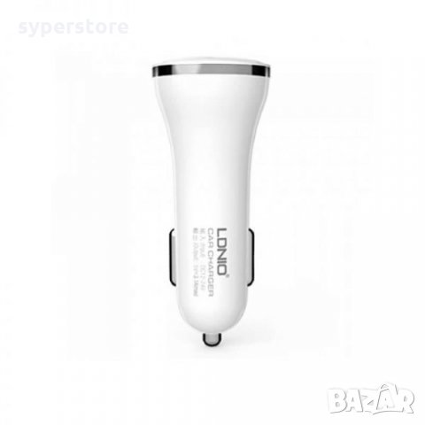 Зарядно 12V/3.1A с кабел Type C 2-USB изхода LDNIO DL-C23 SS0001123 за Samsung, Huawei и др., снимка 3 - Зарядни за кола - 32289200