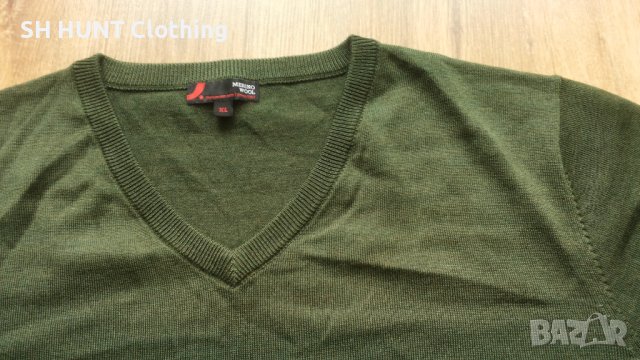 Dressmann 100% Merino Wool размер L / XL блуза 100% Мерино вълна - 684, снимка 4 - Блузи - 43493401
