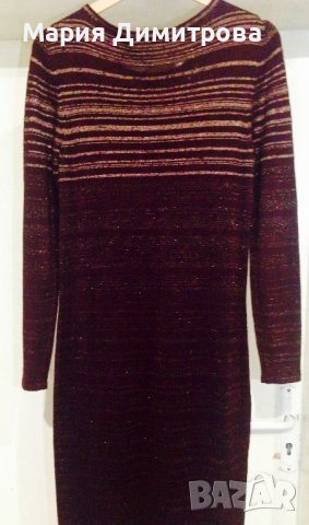 Красива рокля с бляскави асиметрични раета, снимка 9 - Рокли - 39193320