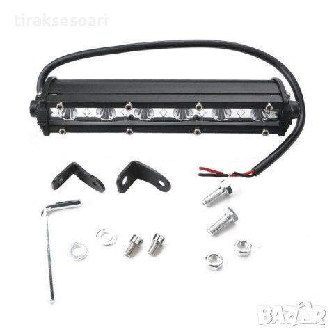 Едноредов SLIM LED BAR 18.5 см 30W слим лед бар, снимка 3 - Аксесоари и консумативи - 43699765