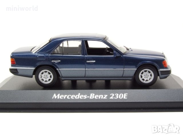 Mercedes-Benz 230E W124 от 1991 - мащаб 1:43 на Maxichanps моделът е нов в PVC дисплей-кейс, снимка 13 - Колекции - 43516230