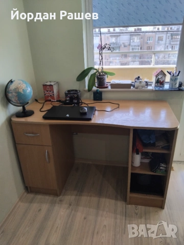 Гардероб с надстройка и бюро , снимка 5 - Гардероби - 53326712