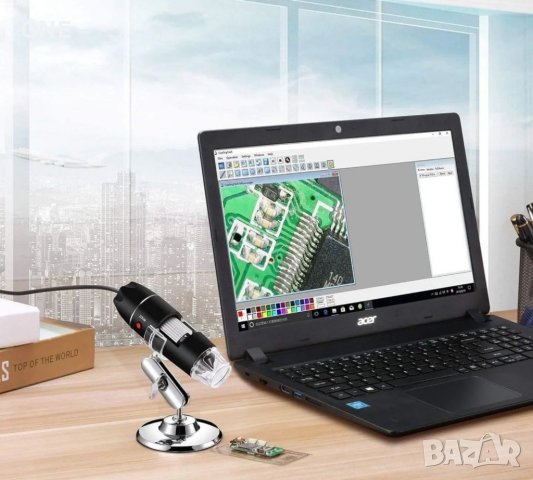 Дигитален USB микроскоп за наблюдение през компютър, снимка 5 - Друга електроника - 42957737
