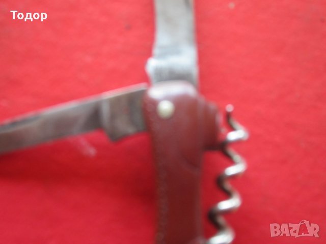 Уникален немски  нож дамско краче сойка бакелит ножче, снимка 3 - Ножове - 26273245