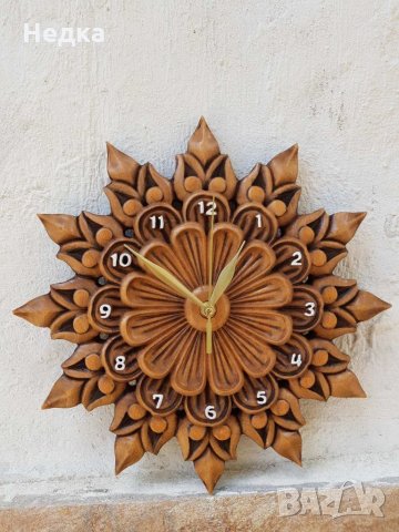 Часовници от дърво, дърворезба, за подарък , снимка 2 - Декорация за дома - 21416211