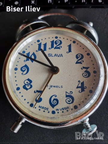 Продавам БУДИЛНИК СЛАВА SLAVA за КОЛЕКЦИЯ, снимка 3 - Други стоки за дома - 53441429
