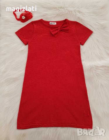 Коледна рокля H&M 4-6 години, снимка 2 - Детски рокли и поли - 38870666