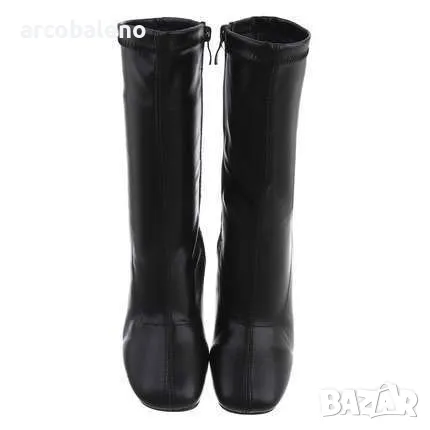 Ликвидация! Дамски боти на висок ток - Доставка 24 часа , снимка 4 - Дамски боти - 48807445