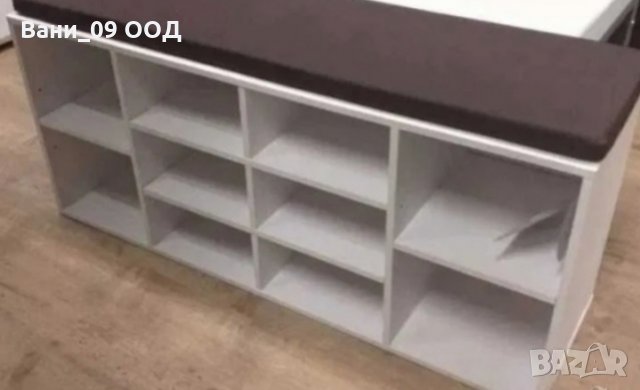 Немски шкаф за обувки с възглавница за сядане, снимка 5 - Шкафове - 34593044