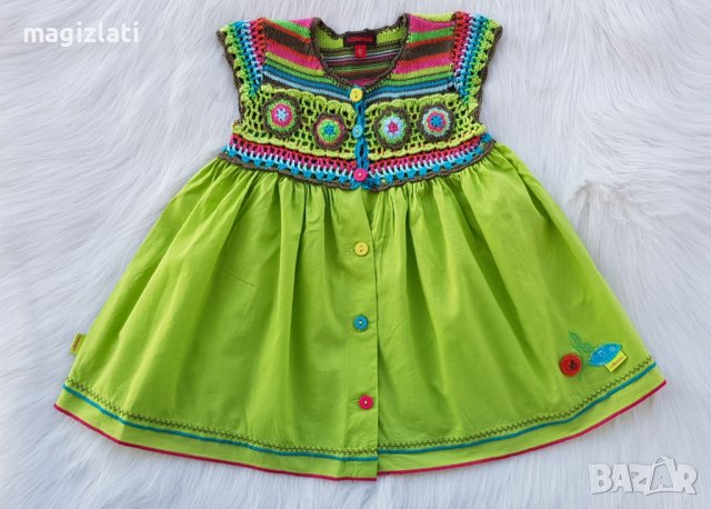 Детска рокля Catimini  размер 74-80см., снимка 6 - Бебешки рокли - 37468656