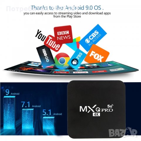 Промоция!!! TV Box MXQ PRO 4GB RAM/64GB ROM/ТВ БОКС/ Android 10.1 4K, снимка 7 - Приемници и антени - 33533299