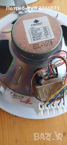 Тонколони Monacor EDL-10 TW, снимка 3 - Тонколони - 50403598