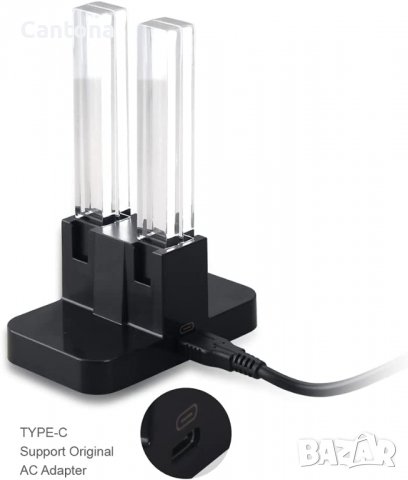 HBS-115 Joy-Con зареждаща докинг станция Nintendo Switch Dual Charger, снимка 4 - Аксесоари - 37800972