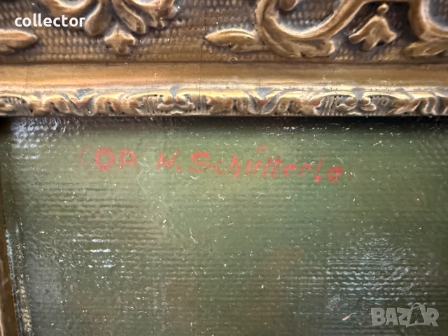 Стара маслена картина - "Шутът с лютня". №7778, снимка 3 - Антикварни и старинни предмети - 52876429