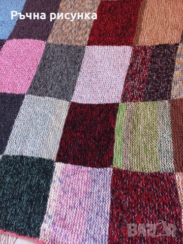 Ръчно плетени меки винтидж одеала, снимка 9 - Други - 48809968
