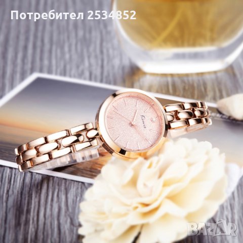 Дамски часовник 011, розово злато, снимка 2 - Дамски - 27643812