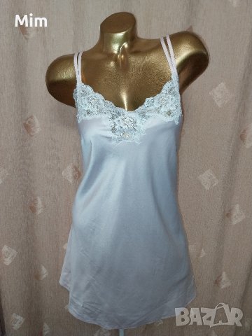 XL LAUREN Светла розова нощница от сатен и дантела , снимка 4 - Бельо - 42955991
