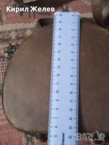 Кръгла кожена чанта 53732, снимка 4 - Чанти - 53447217