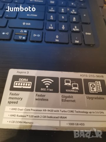 Acer aspire 3 A315-21g-96vb на части , снимка 2 - Лаптопи за дома - 38401098