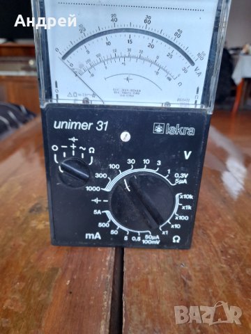 Стар мултицет Iskra Unimer 31, снимка 2 - Антикварни и старинни предмети - 43517135