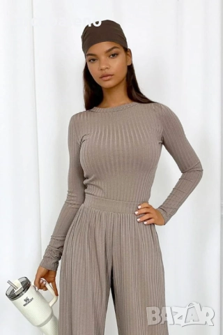 Дамски оребрен комплект от две части, 3цвята , снимка 9 - Комплекти - 52972234