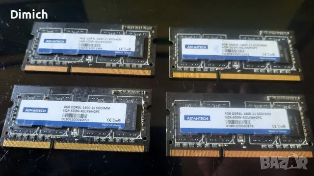 Рам памет за лаптоп DDR3 4GB 1600mhz