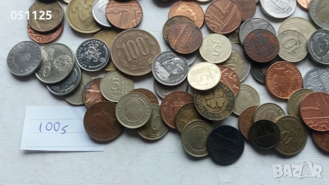 лот от 100 броя чуждестранни монети, снимка 5 - Нумизматика и бонистика - 52922736