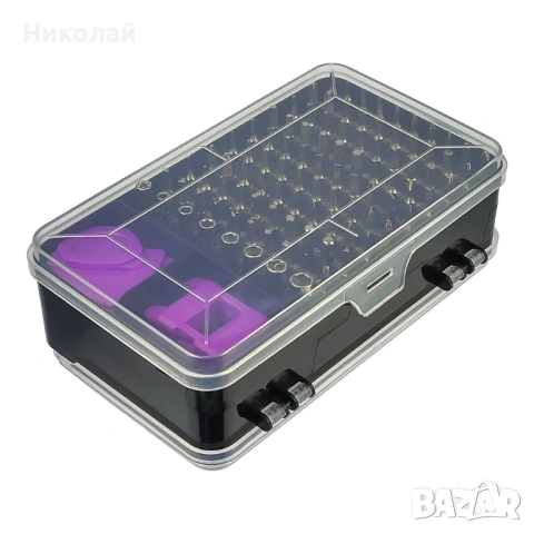 Комплект инструменти AIDA A-135in1 дръжка, 115 бита, 2 удължителя, пинсети, магнетизатор, 2 SIM ключ