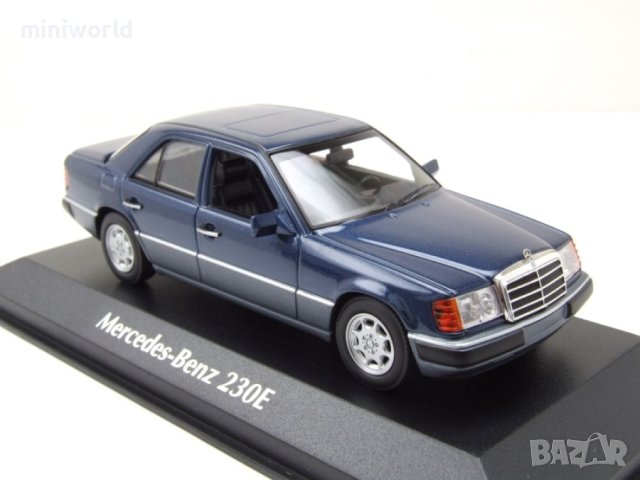 Mercedes-Benz 230E W124 от 1991 - мащаб 1:43 на Maxichanps моделът е нов в PVC дисплей-кейс, снимка 12 - Колекции - 43516230