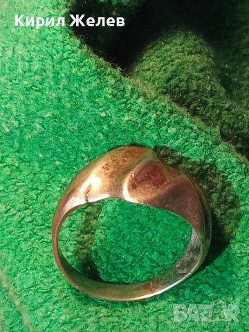 СТИЛЕН и ЕЛЕГАНТЕН СРЕБЪРЕН ПРЪСТЕН СТАРА РЪЧНА МАЙСТОРСКА ИЗРАБОТКА ВИСОКА ПРОБА СРЕБРО 19431, снимка 5 - Пръстени - 31557414