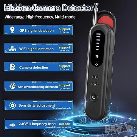 Интелигентен детектор за скрита камера T01, снимка 5 - Друга електроника - 52334128