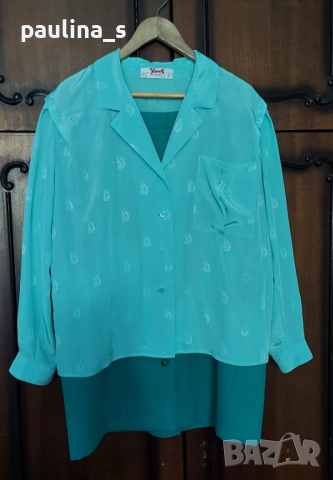 Луксозен комплект за повод или офис, в резеда / голям размер , снимка 5 - Комплекти - 36526319